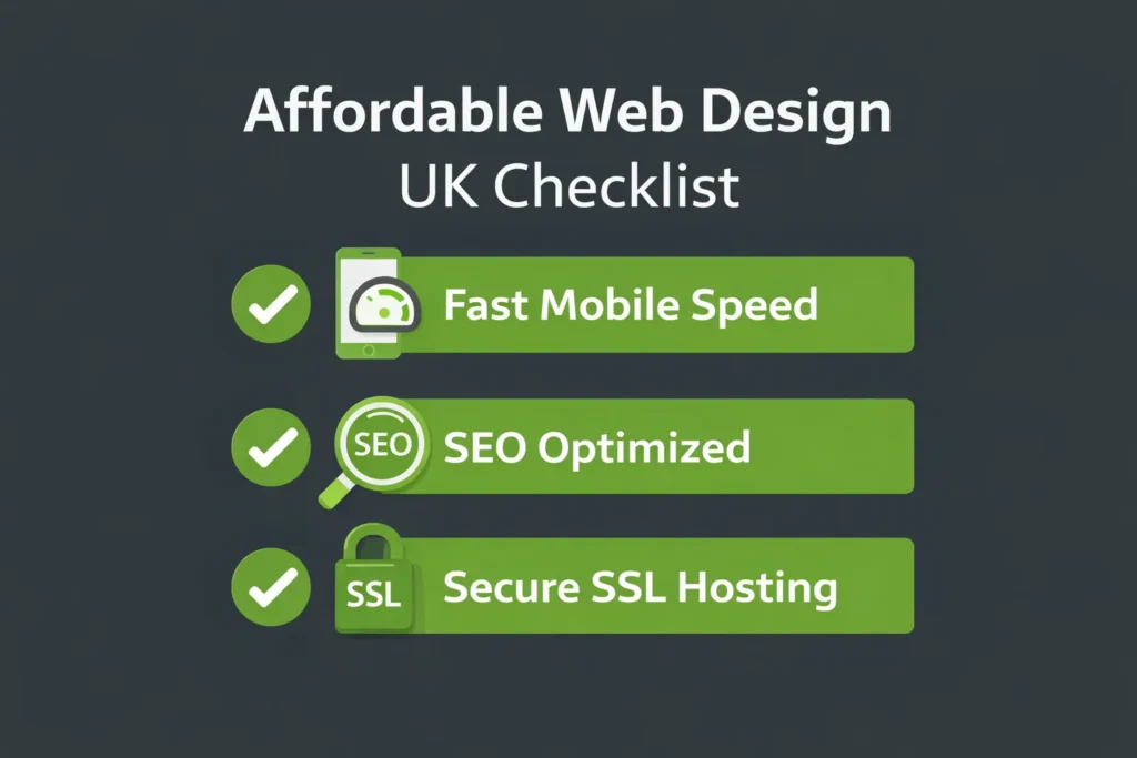 Affordable web design uk checklist for small business owners.