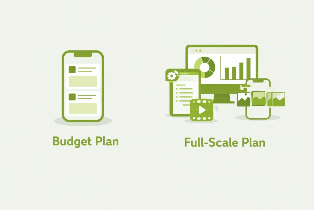 Affordable social media management services in the UK comparison between budget and full-scale plans