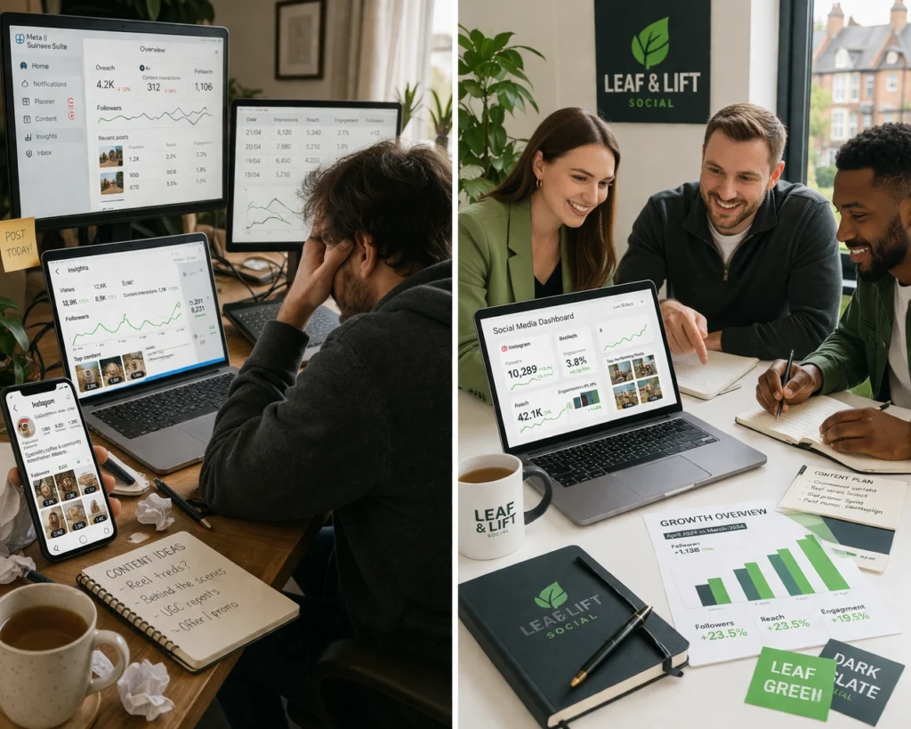 Agency vs freelancer social media management comparison for UK small businesses