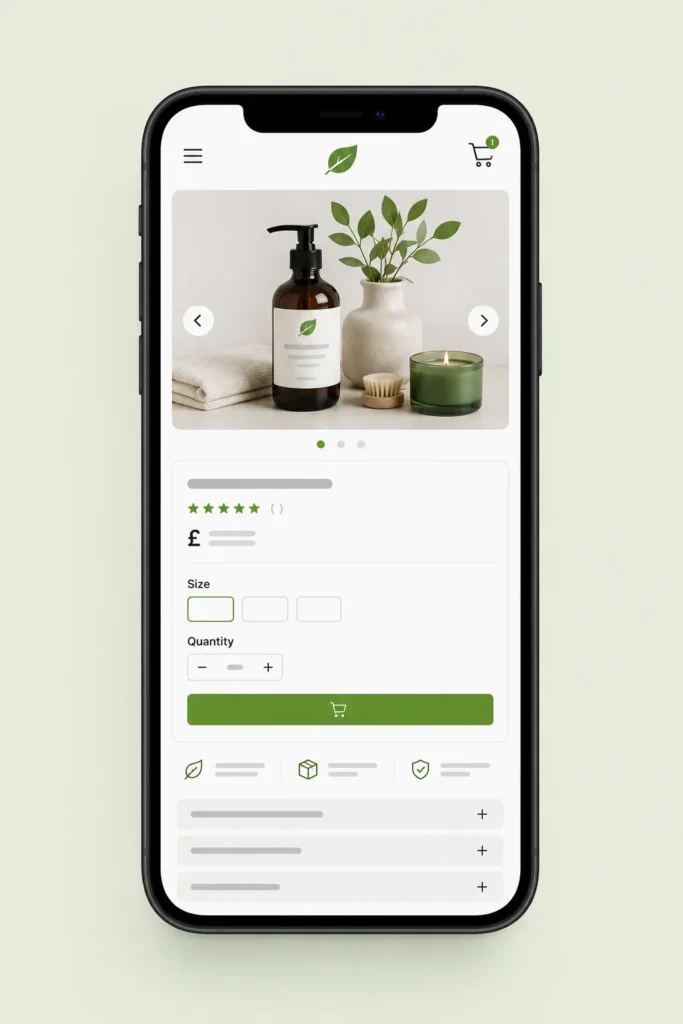 Affordable ecommerce website design UK mobile responsive layout