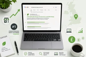 Affordable web design services UK improving Google rankings