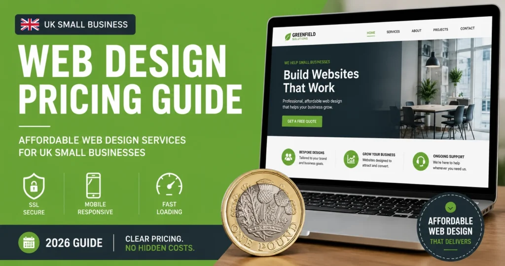 Affordable web design services UK pricing guide 2026 for small businesses