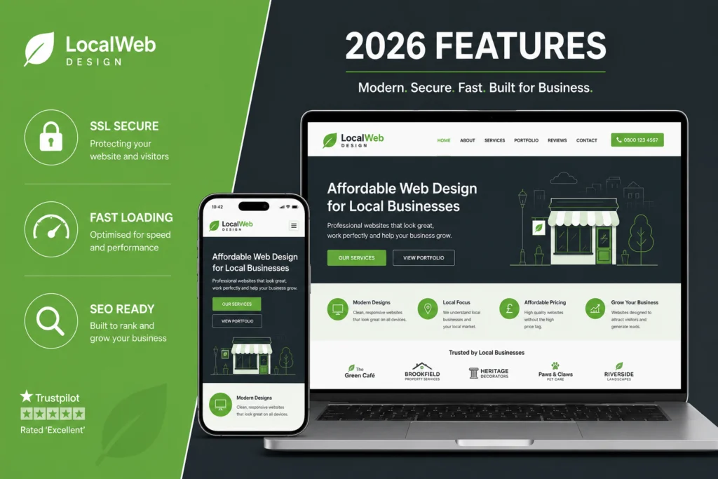 Affordable web design services UK top features 2026 mobile responsive