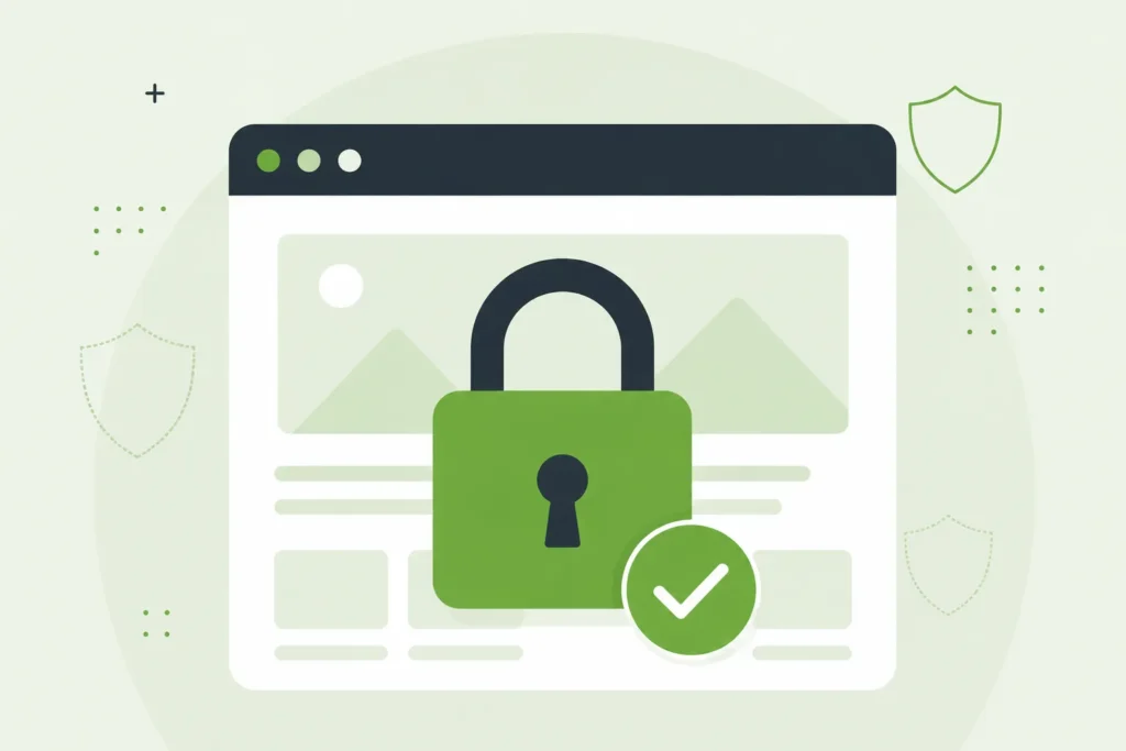 How to Hire the Right Website Designer for Your Small Business 2 Affordable web design uk checklist showing SSL security padlock icon