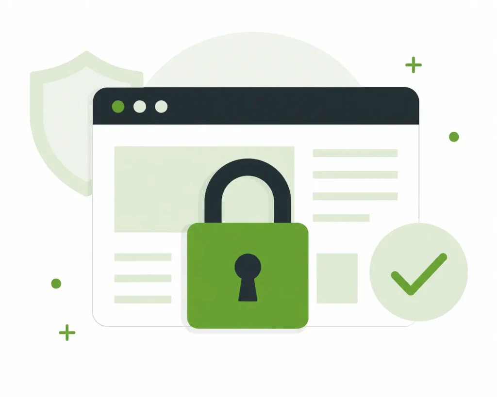 Small Business Web Design UK: What to Look For 1 Affordable web design uk checklist showing website SSL security
