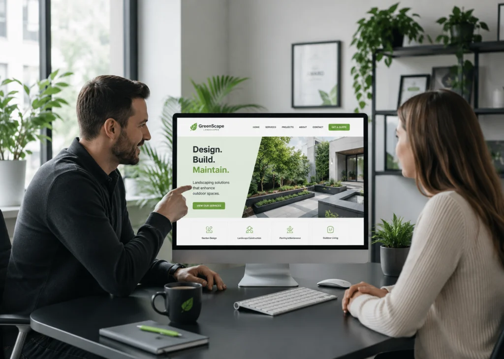 Why Professional Website Designers Are Key for Small Business Websites 2 Small business web designers UK presenting completed professional website