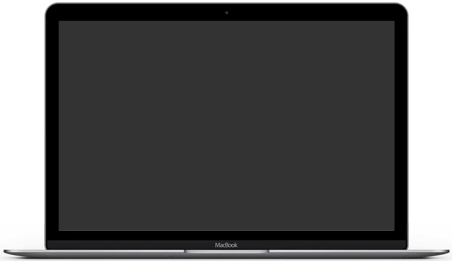 Apple MacBook Air laptop on black background