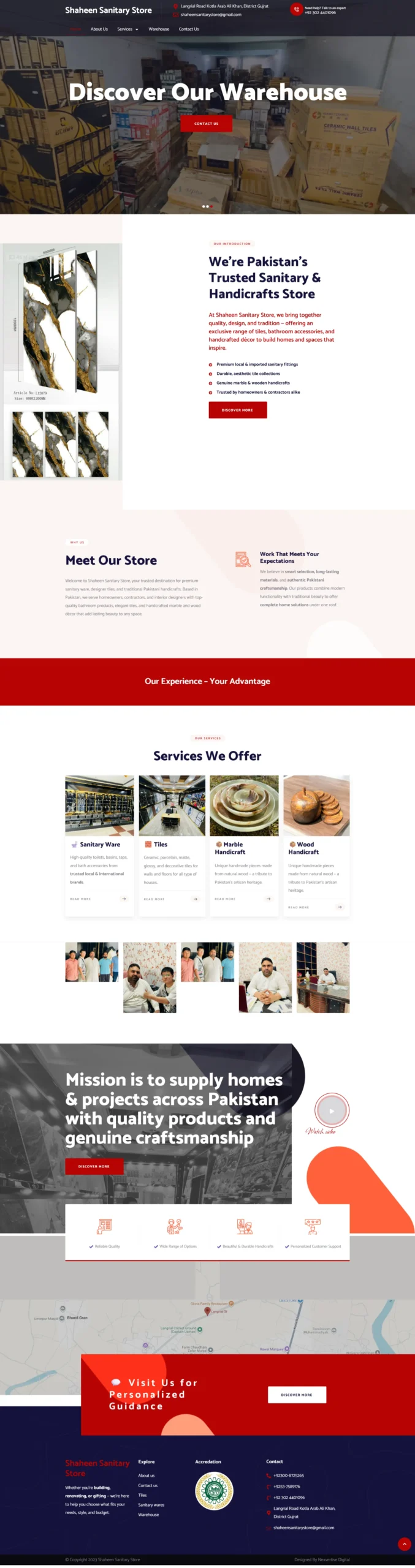sanitary store portfolio website cheap web design services scaled